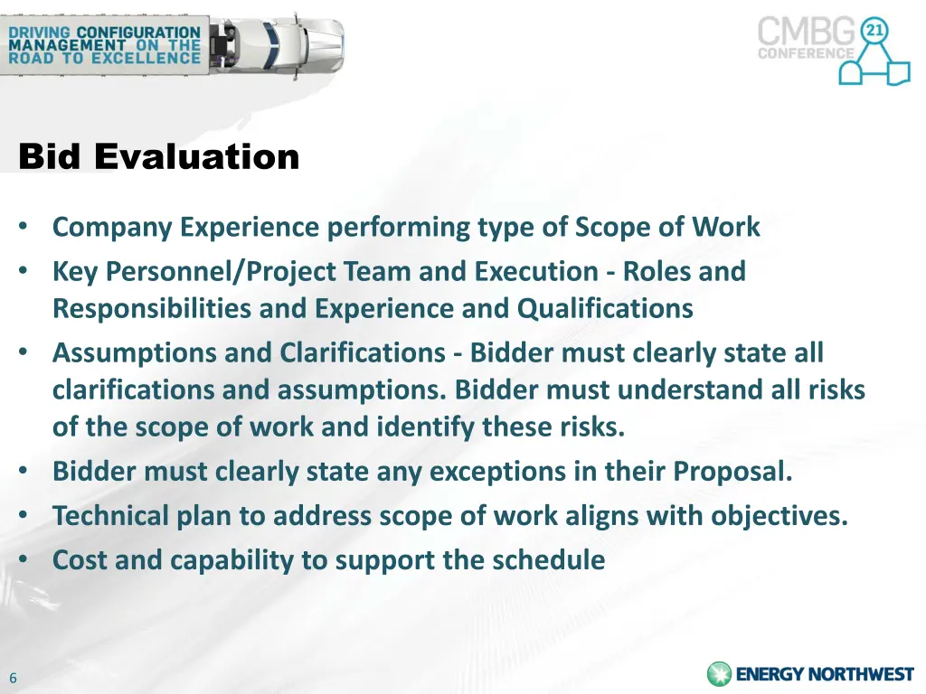 bid evaluation