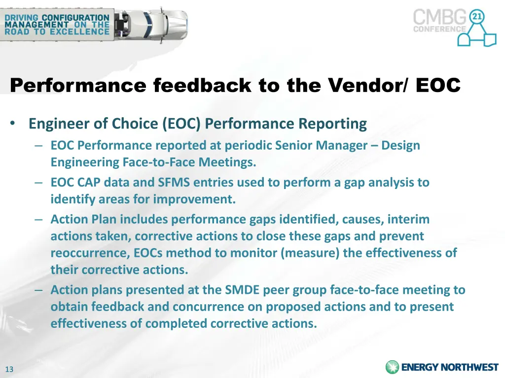 performance feedback to the vendor eoc 2