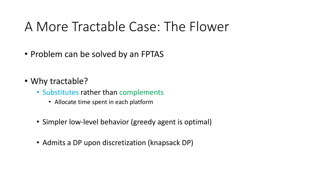 a more tractable case the flower 1