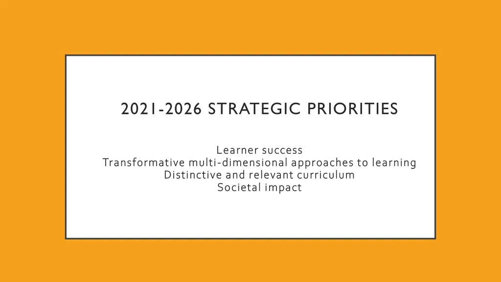 2021 2026 strategic priorities