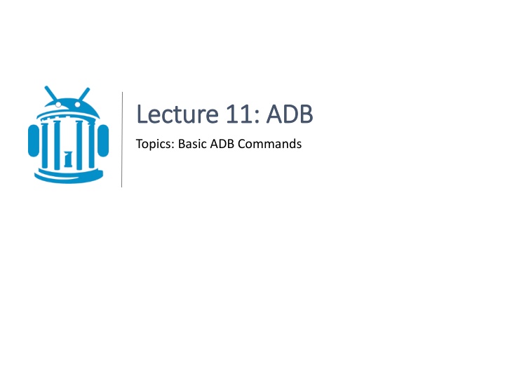lecture 11 lecture 11 adb