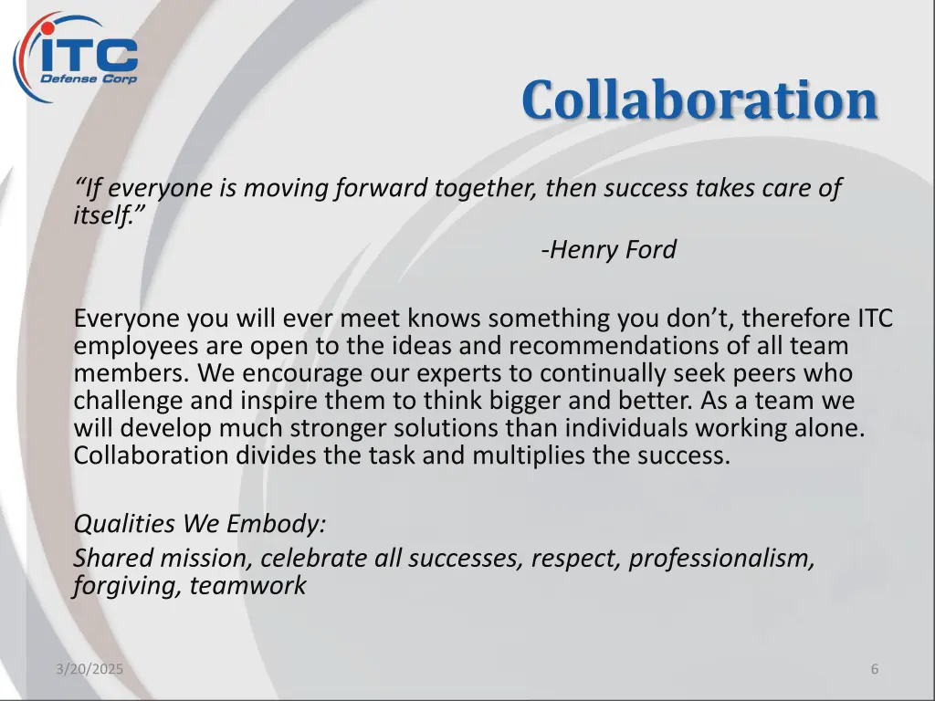 collaboration