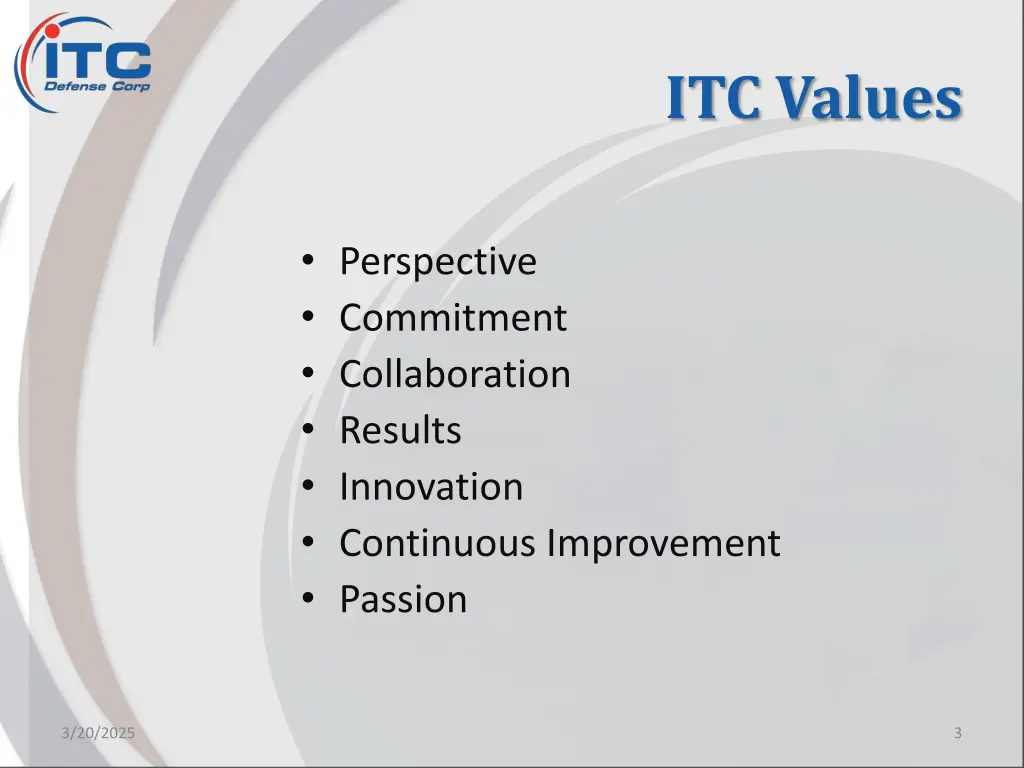 itc values