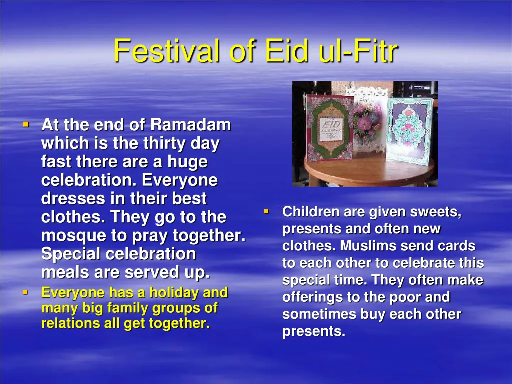 festival of eid ul fitr