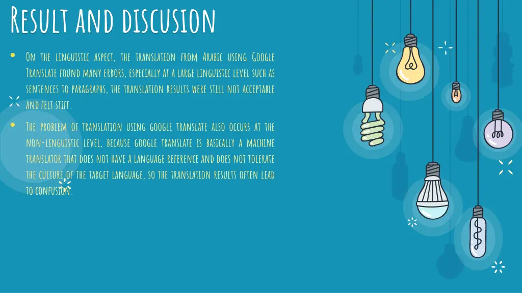 result and discusion on the linguistic aspect
