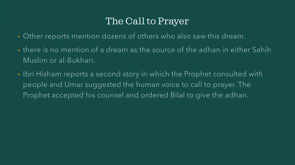 the call to prayer 2