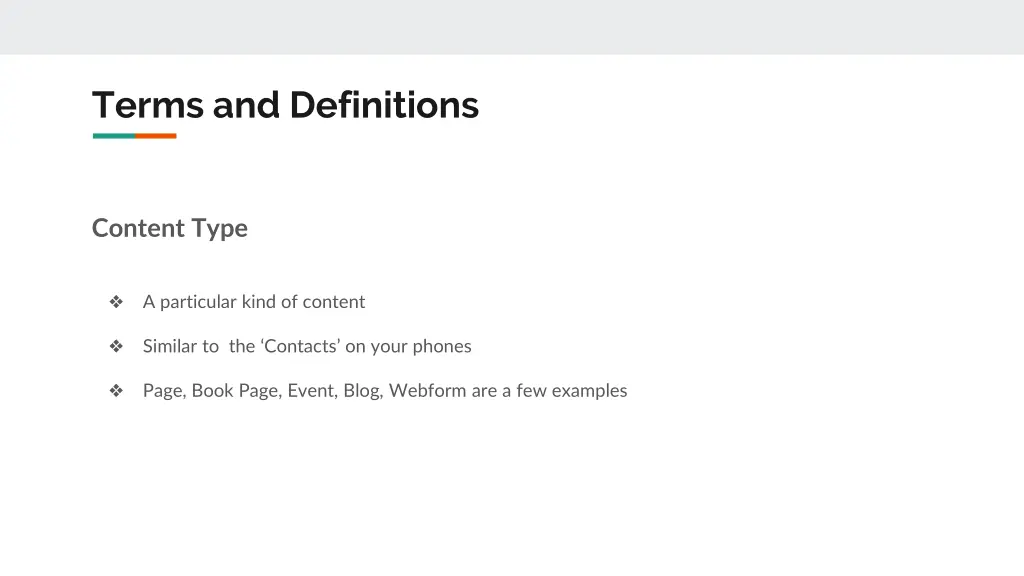 terms and definitions