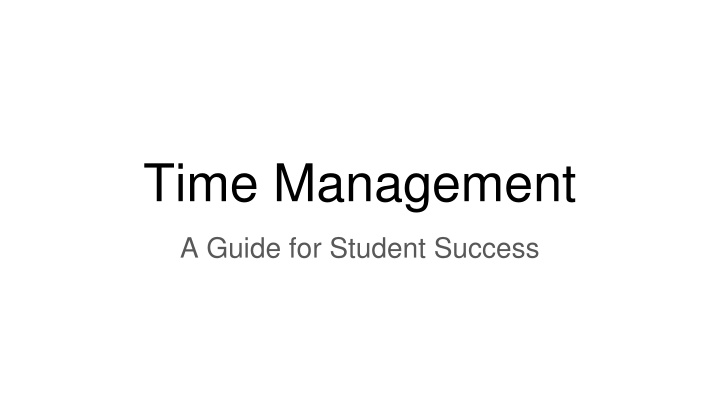 time management