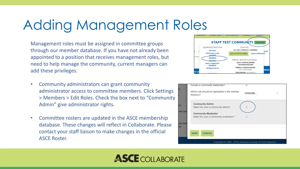 adding management roles