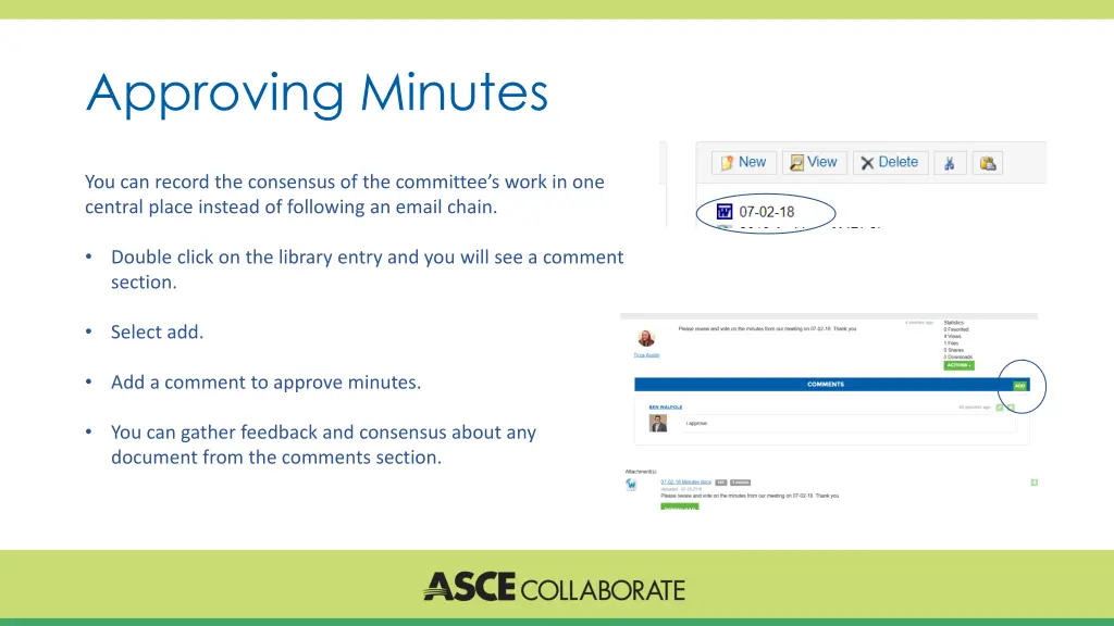 approving minutes