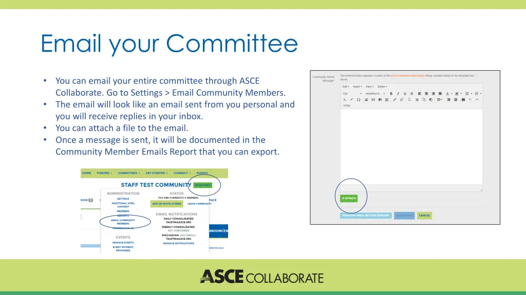 email your committee