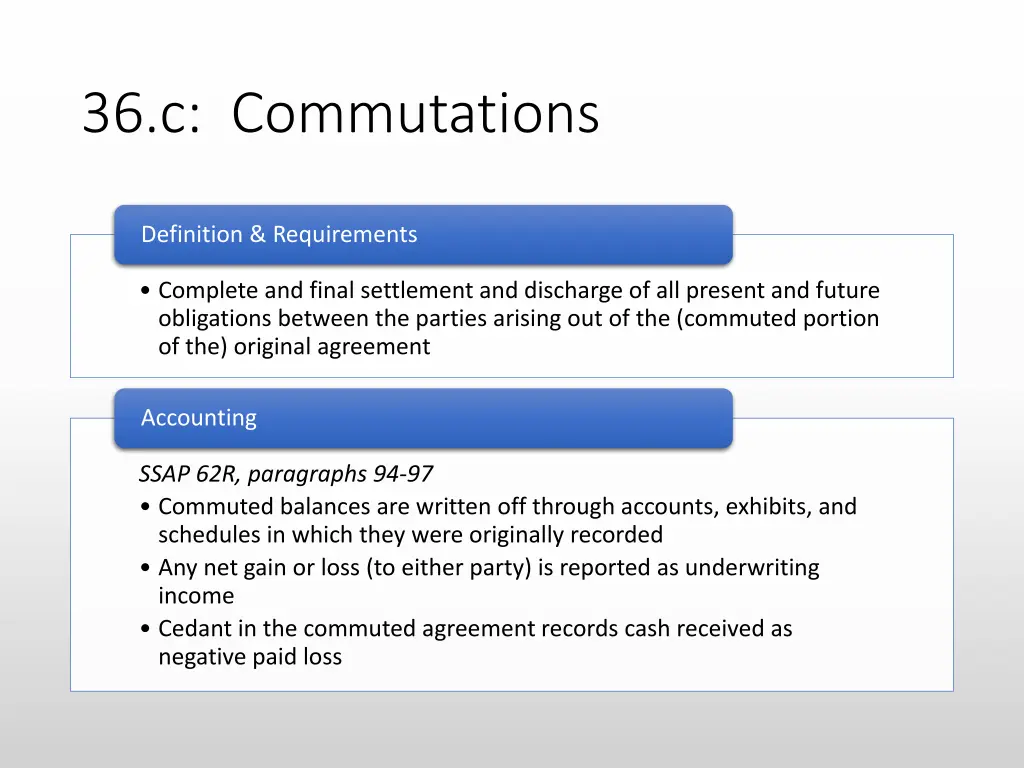 36 c commutations