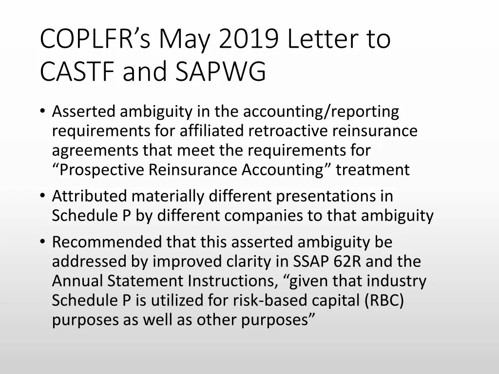 coplfr s may 2019 letter to castf and sapwg