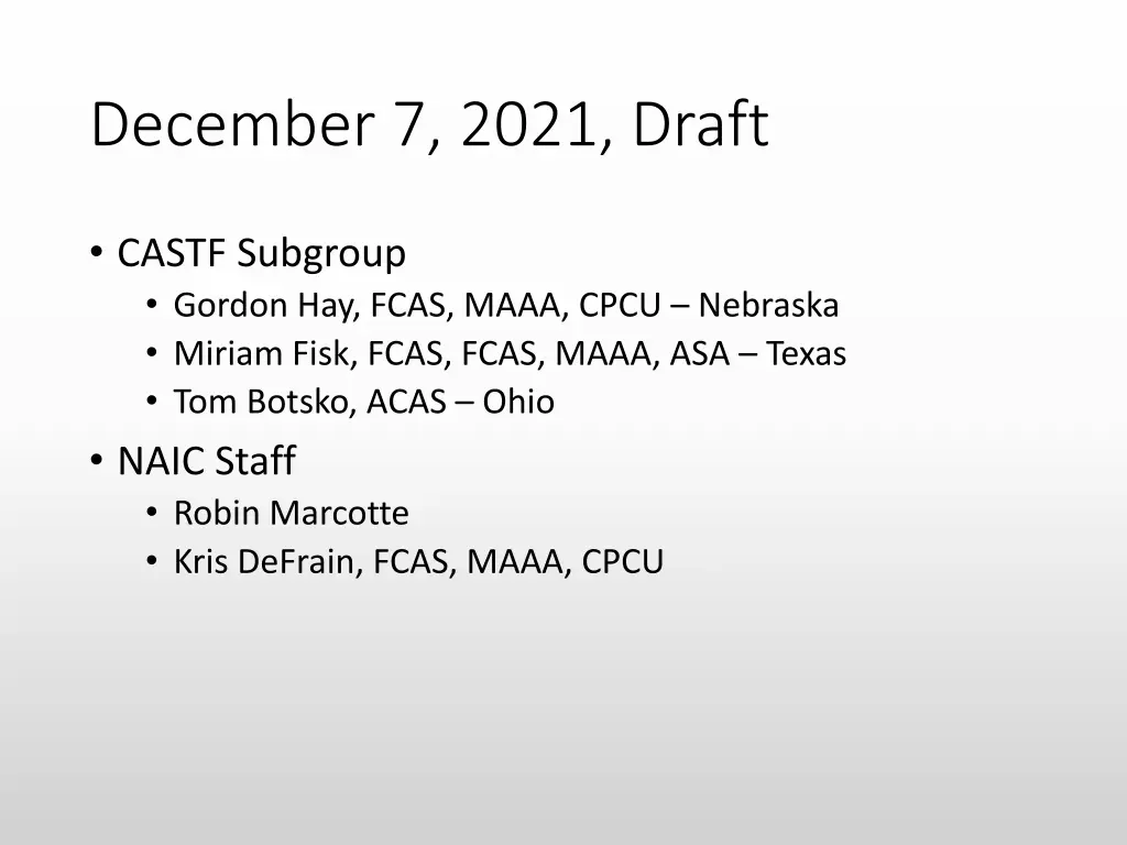 december 7 2021 draft