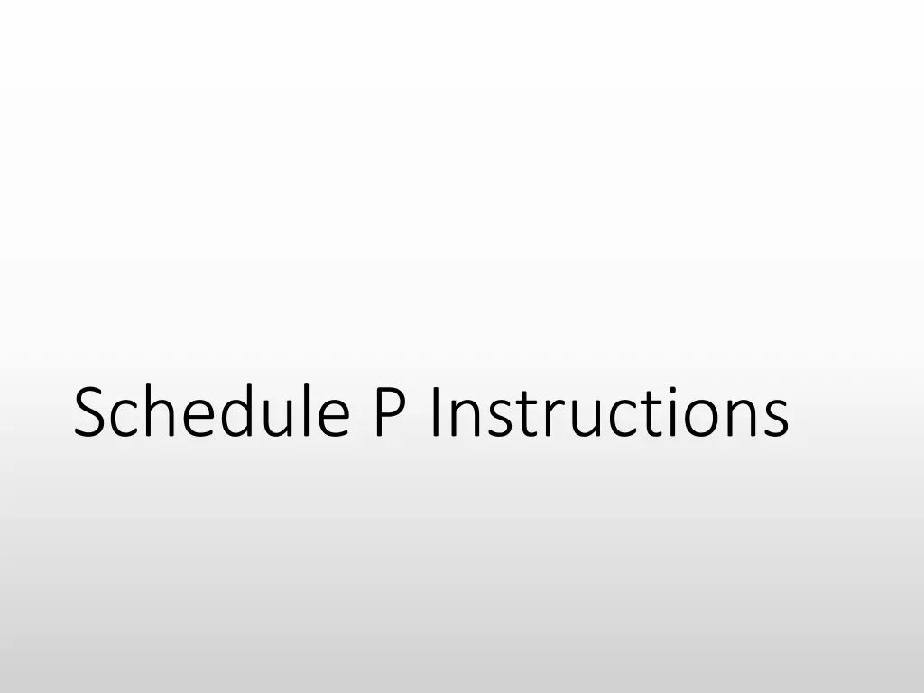 schedule p instructions