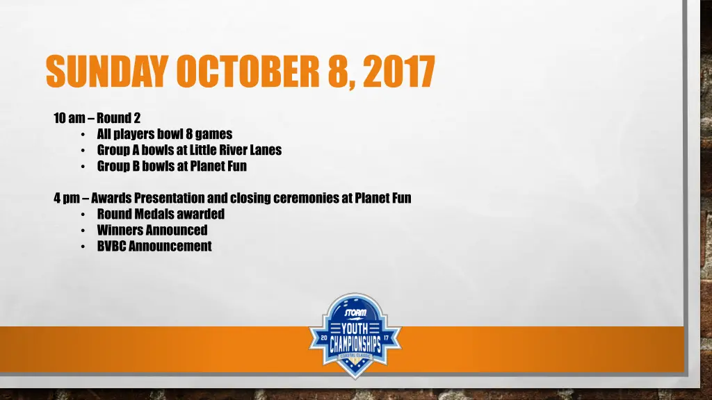 sunday october 8 2017