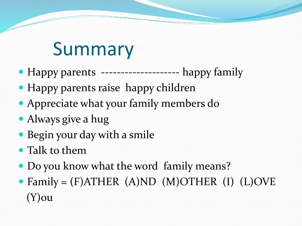 summary