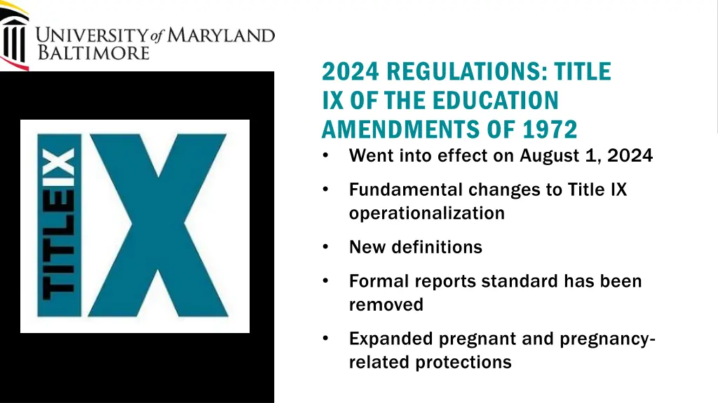2024 regulations title ix of the education