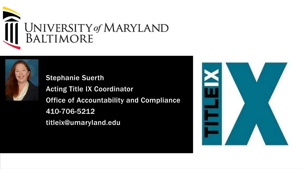 stephanie suerth acting title ix coordinator