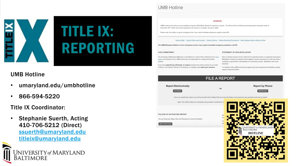 title ix reporting