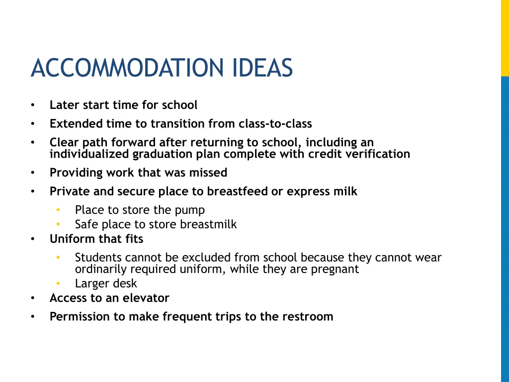 accommodation ideas