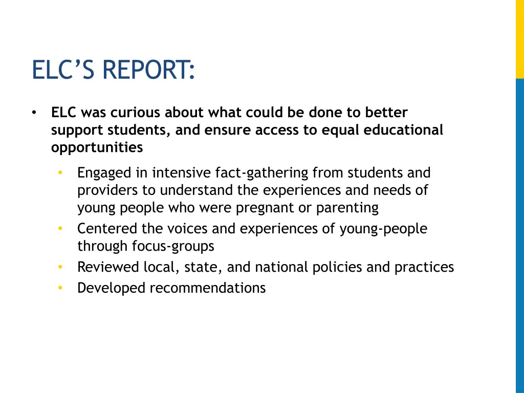 elc s report