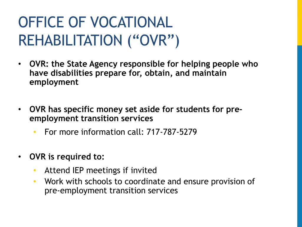 office of vocational rehabilitation ovr