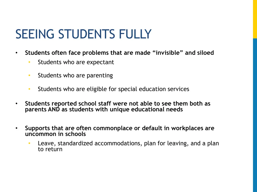 seeing students fully
