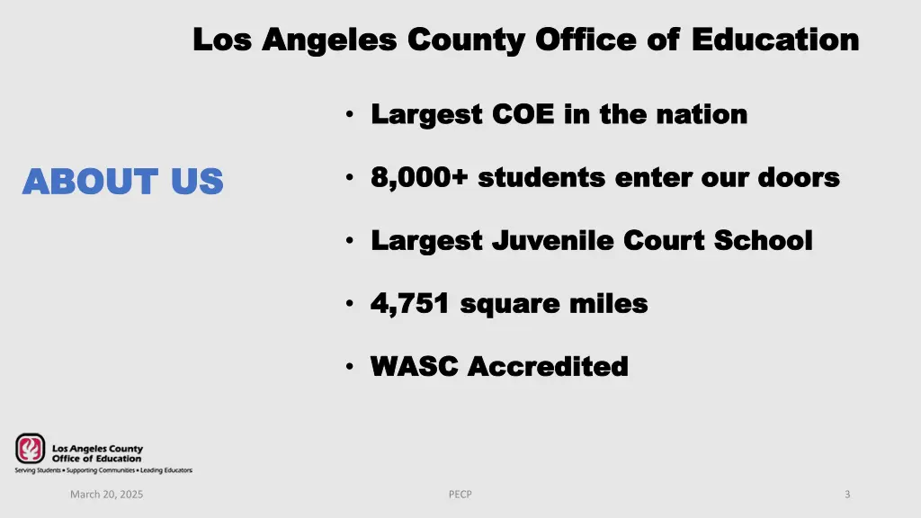 los angeles county office of education