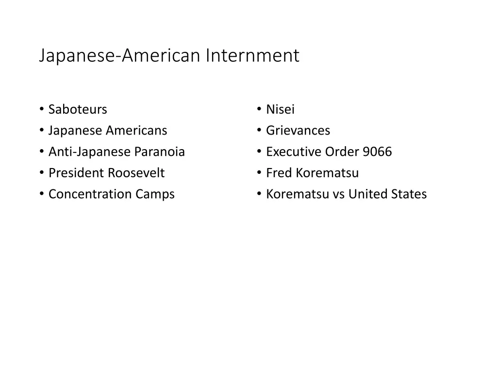 japanese american internment
