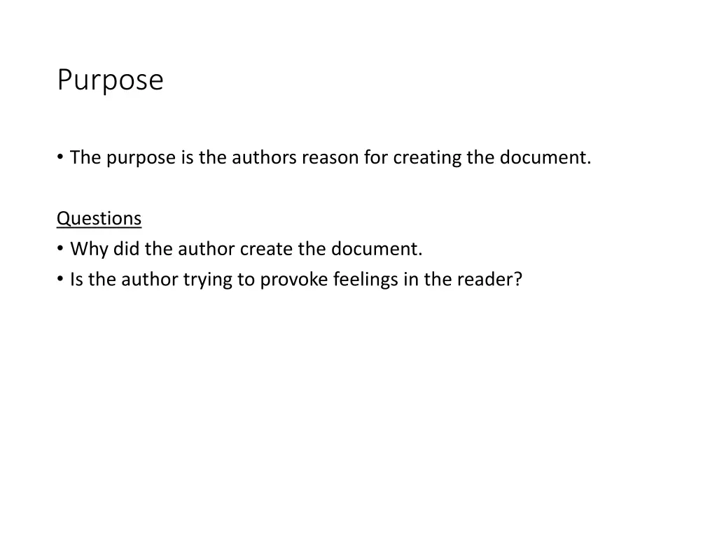 purpose