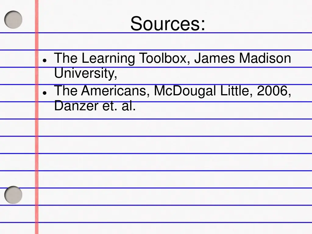 sources