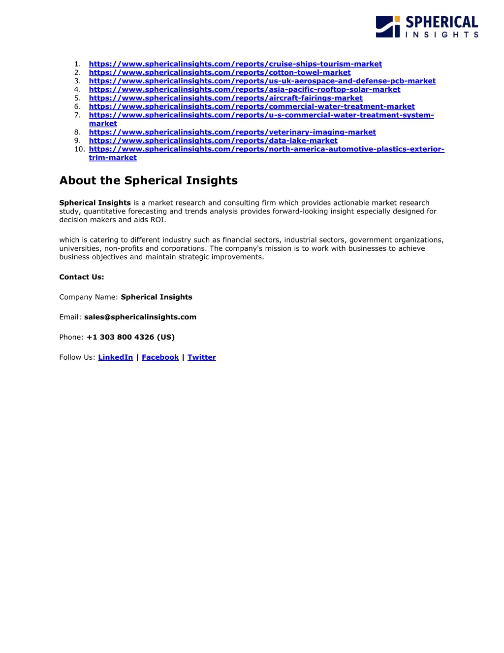 1 https www sphericalinsights com reports cruise