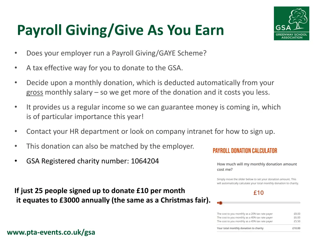 payroll giving give as you earn
