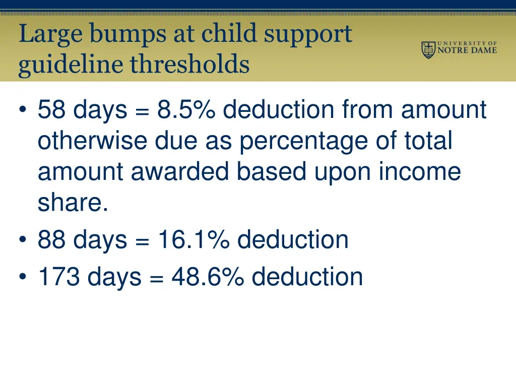 large bumps at child support guideline thresholds