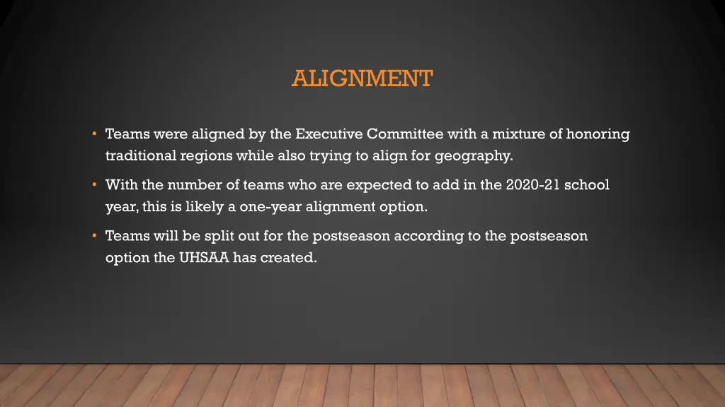 alignment