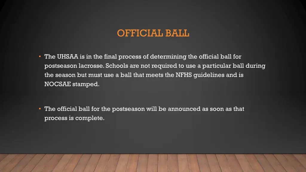 official ball