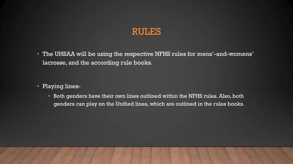 rules