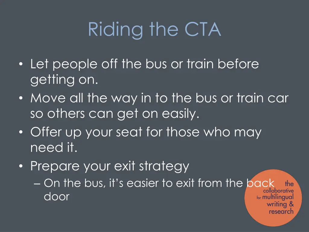 riding the cta