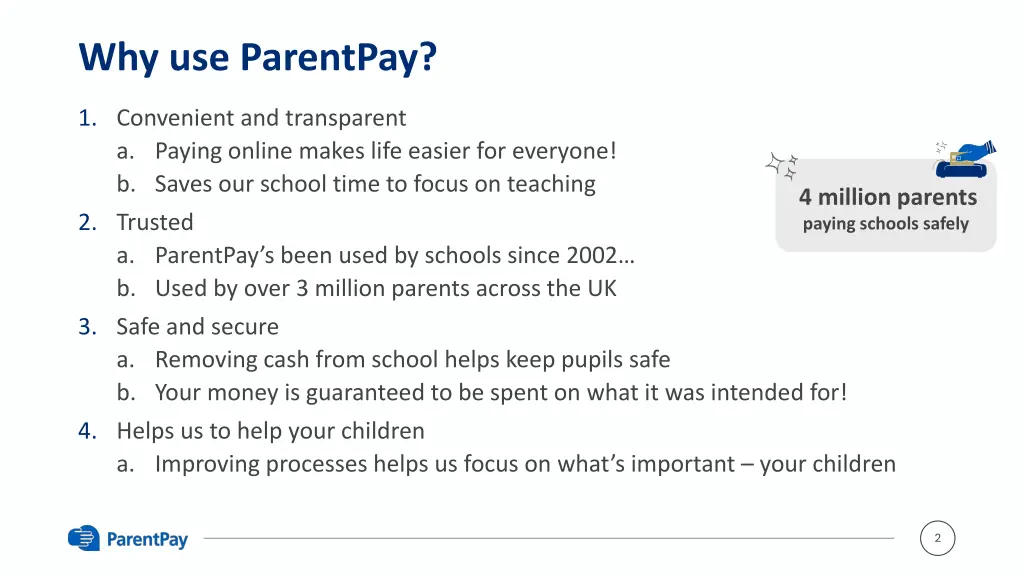 why use parentpay