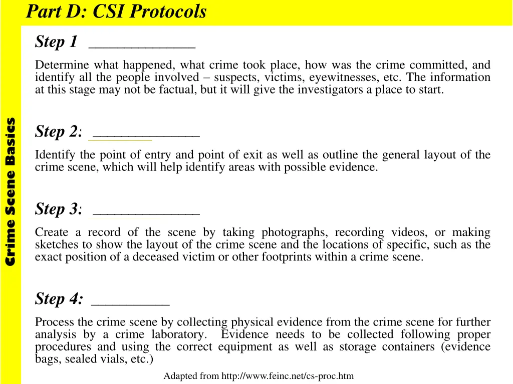part d csi protocols