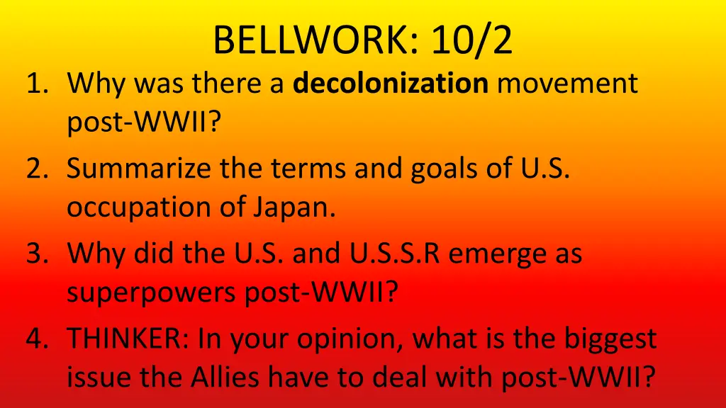 bellwork 10 2
