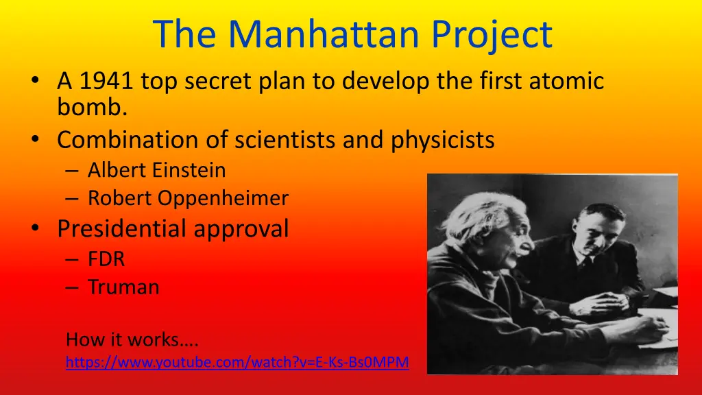 the manhattan project a 1941 top secret plan