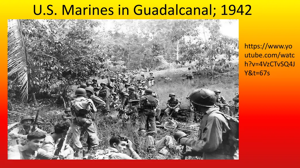u s marines in guadalcanal 1942