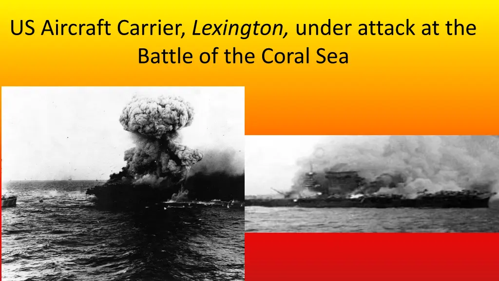 us aircraft carrier lexington under attack