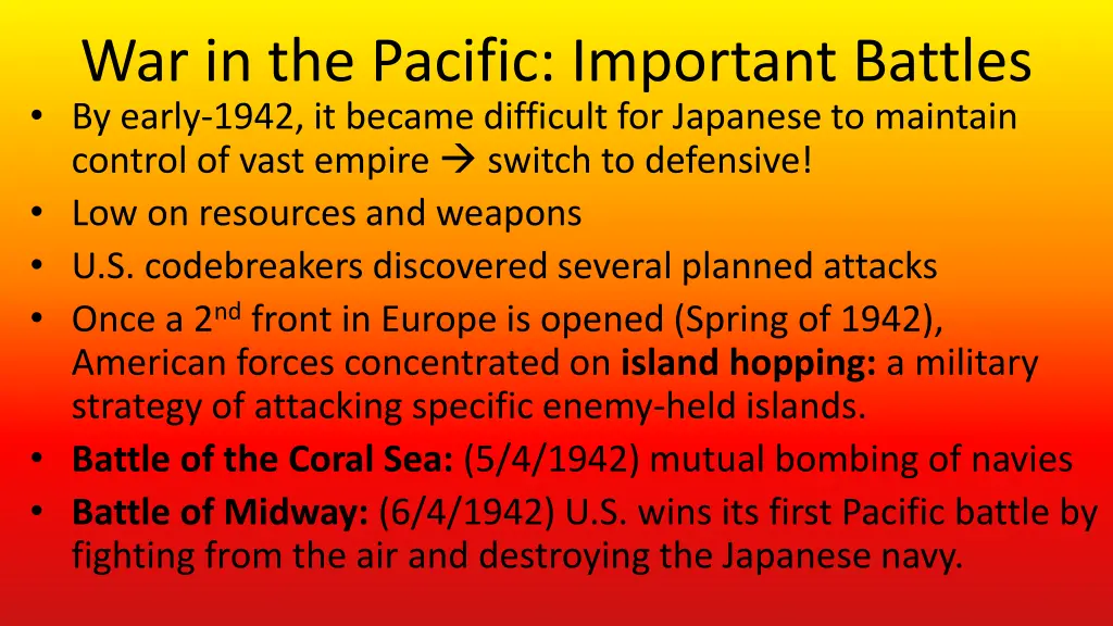 war in the pacific important battles