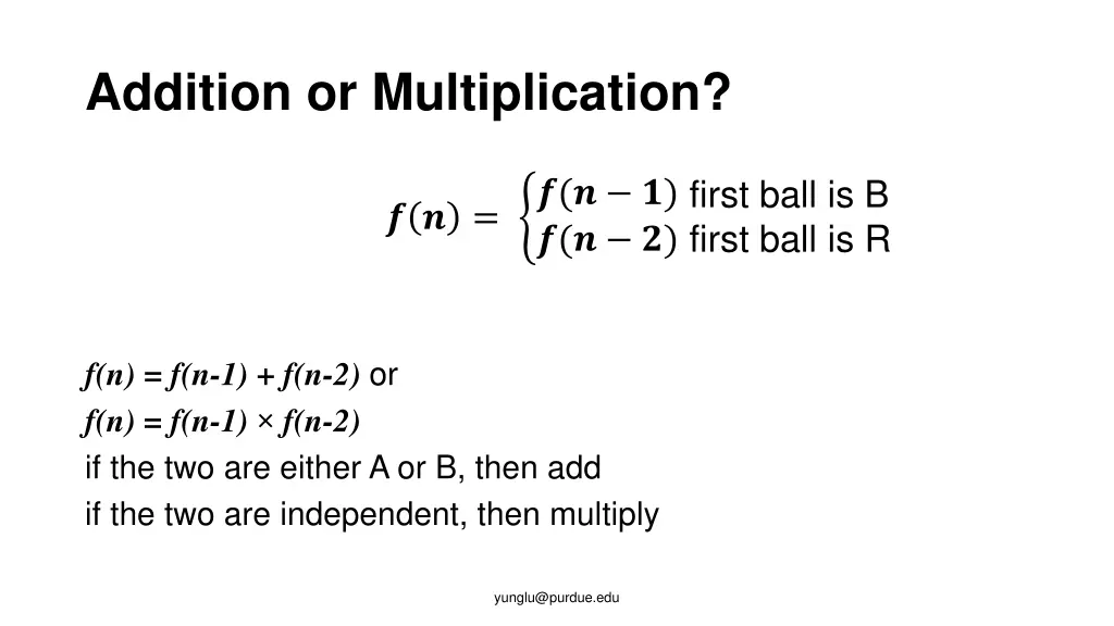 addition or multiplication 1