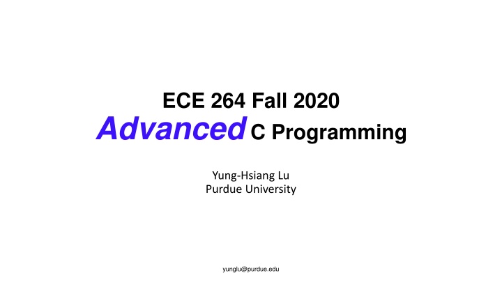 ece 264 fall 2020 advanced c programming