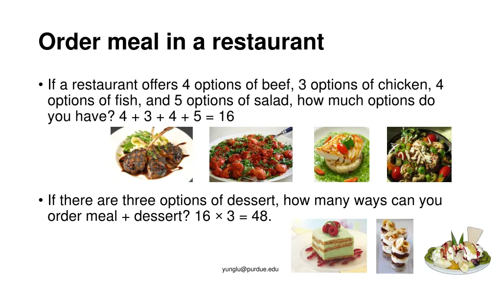 order meal in a restaurant