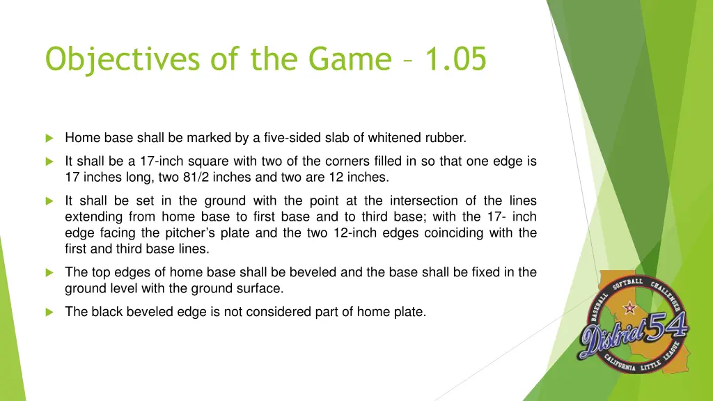 objectives of the game 1 05